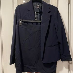 Nine West Navy Blue Skirt Suit